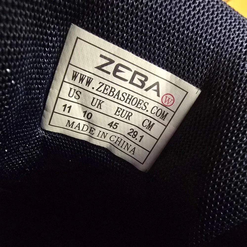 Zeba Hands-Free‎ Shoes Gray Blue Orange Mens 11 Slip On Walking Sneakers Knit